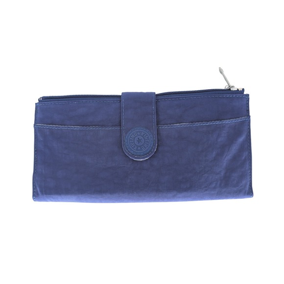 Kipling Handbags - Kipling‎ Wallet Womens OS Blue Crinkle Nylon Bifold Travel Organizer Utility Y2K